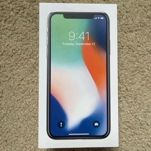 iPhone X Silver 256GB 99% Battery Percentage